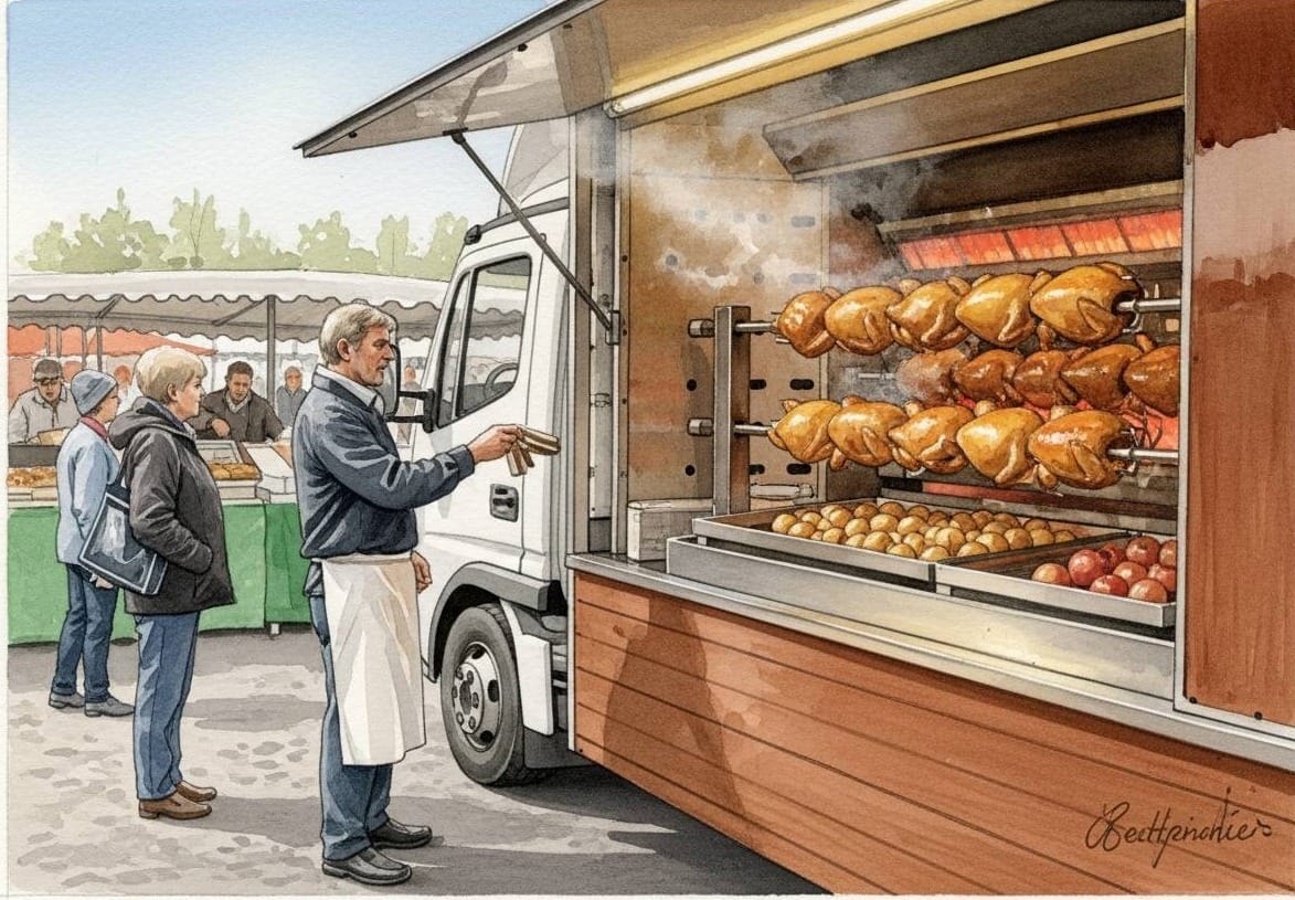 比利時烤雞貨車的尋味地圖