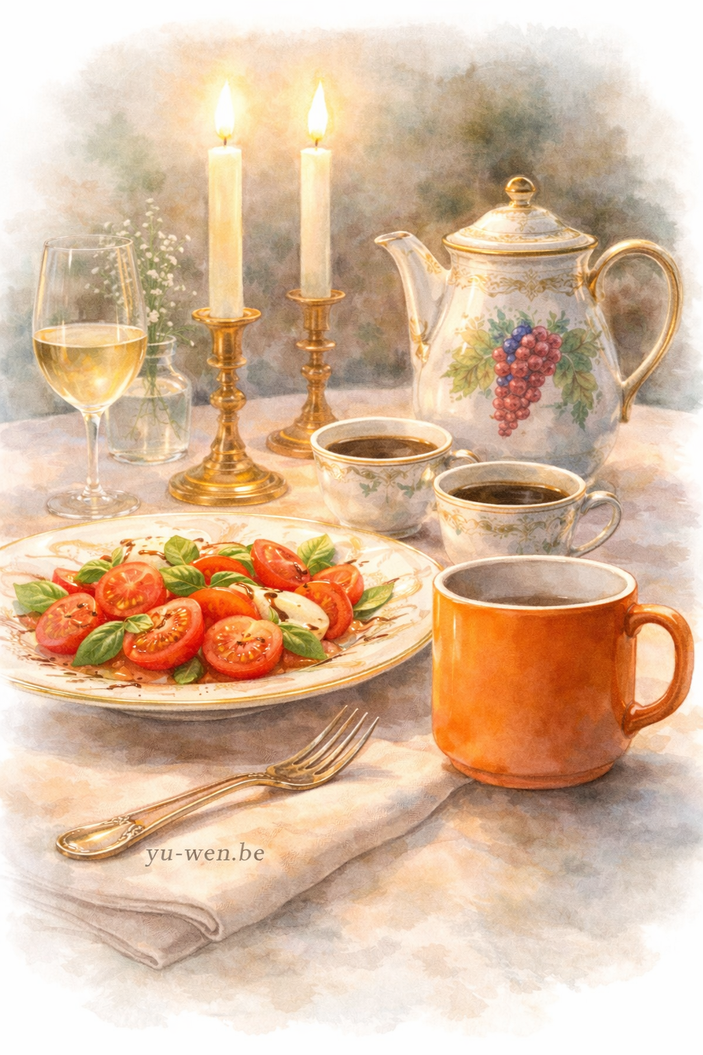 當古董上了餐桌時