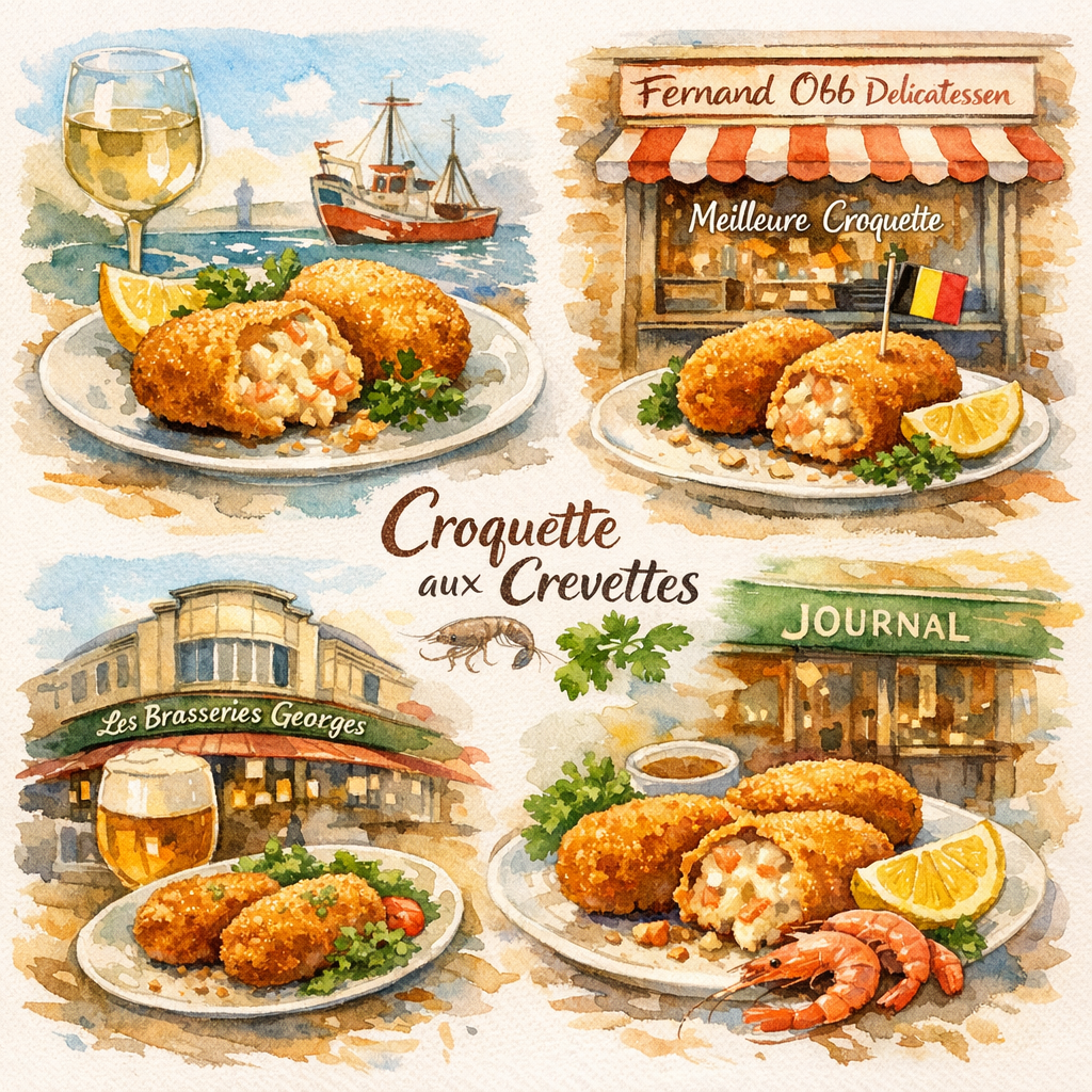 Croquette aux crevettes：一口咬下比利時的海風