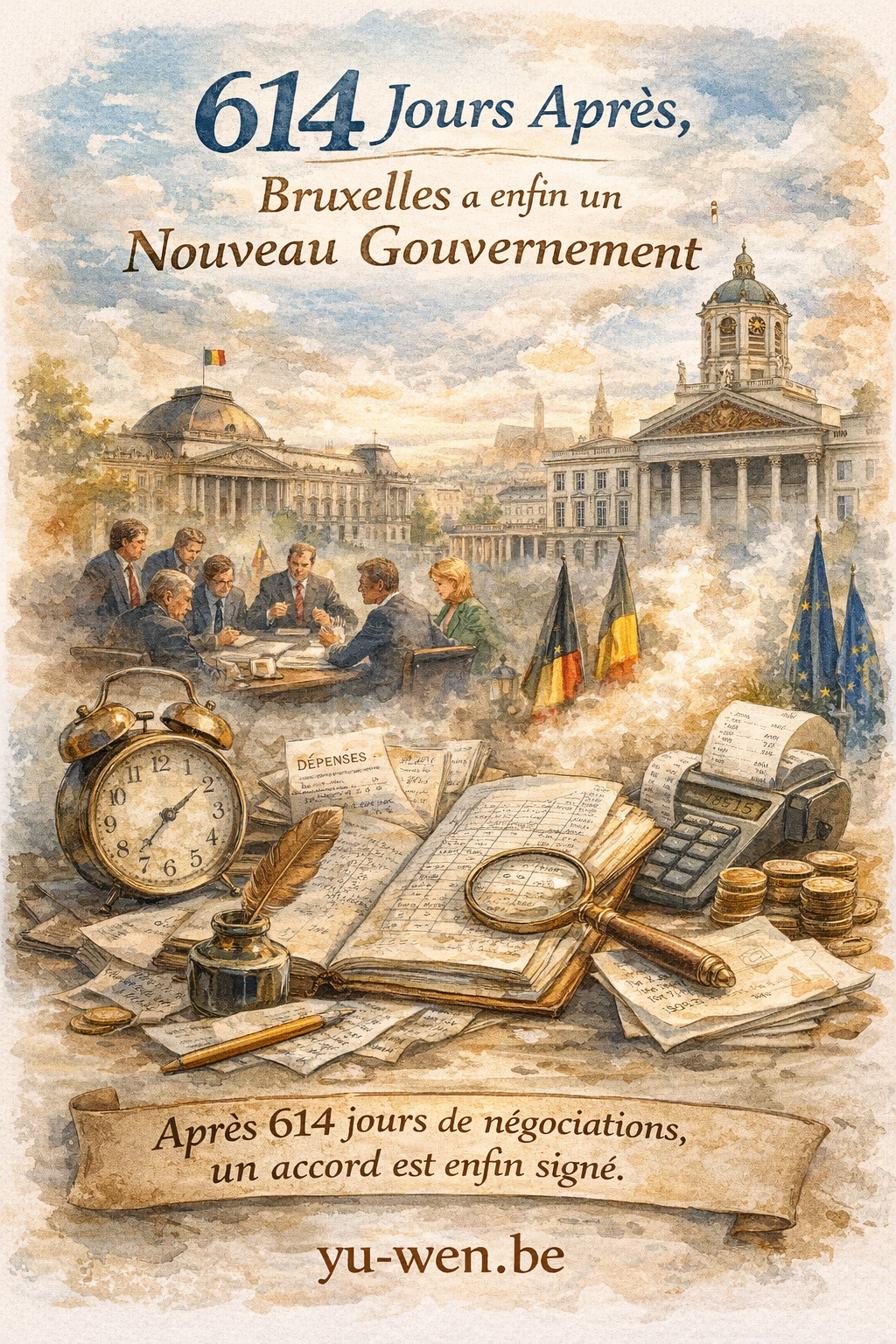 🏛️ 614 天後，布魯塞爾終於有了新政府