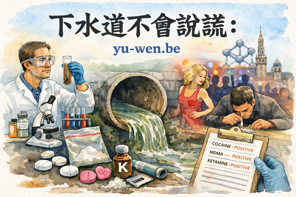 下水道不會說謊：科學家從污水裡看見比利時的毒品習慣